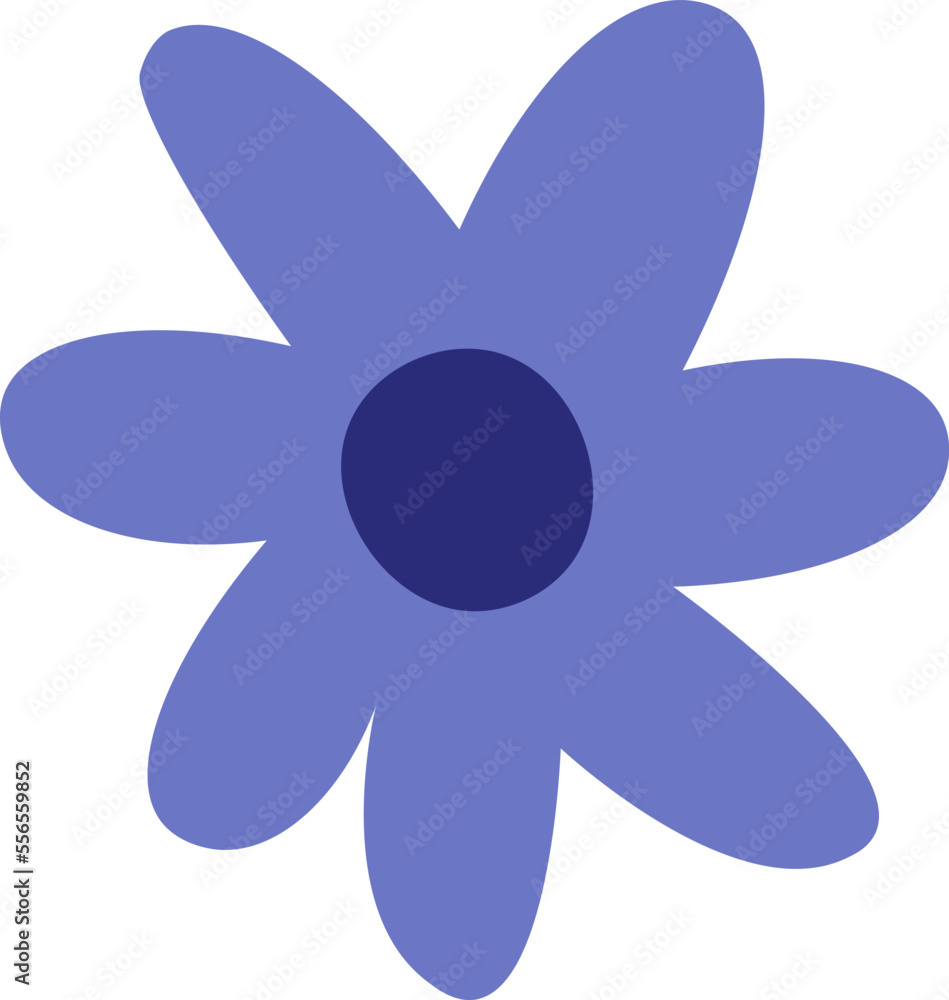 Flower flat icon Cute cartoon plant for decor Flower flat icon Cute cartoon plant for decor