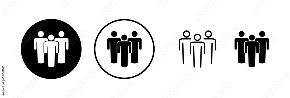 Obraz premium People icon vector illustration. person sign and symbol. User Icon vector