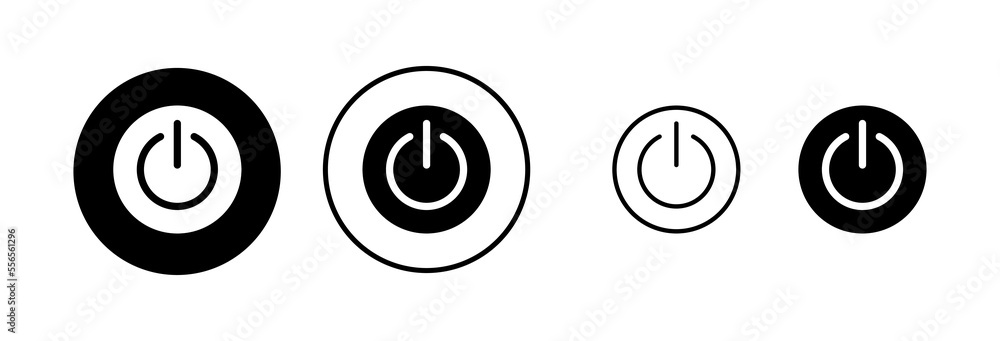 Power icon vector illustration. Power Switch sign and symbol. Electric power Power icon vector illustration. Power Switch sign and symbol. Electric power