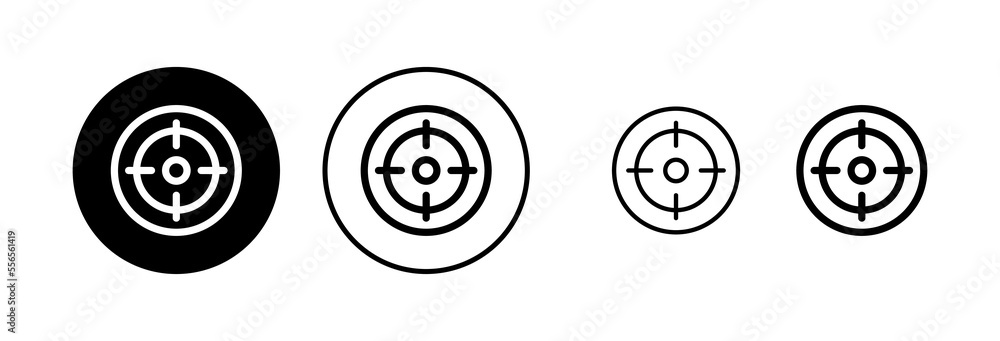 Target icon vector illustration. goal icon vector. target marketing sign and symbol Target icon vector illustration. goal icon vector. target marketing sign and symbol