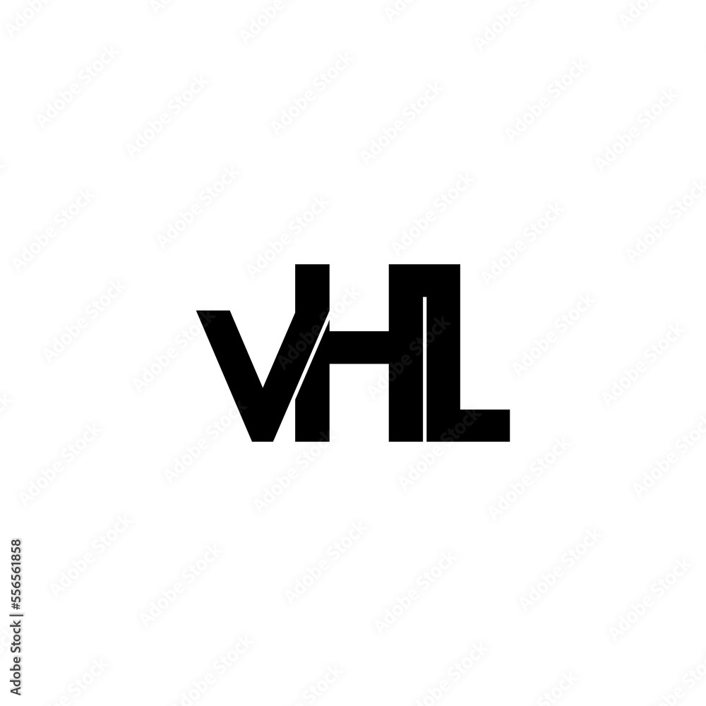 vhl letter initial monogram logo design vhl letter initial monogram logo design