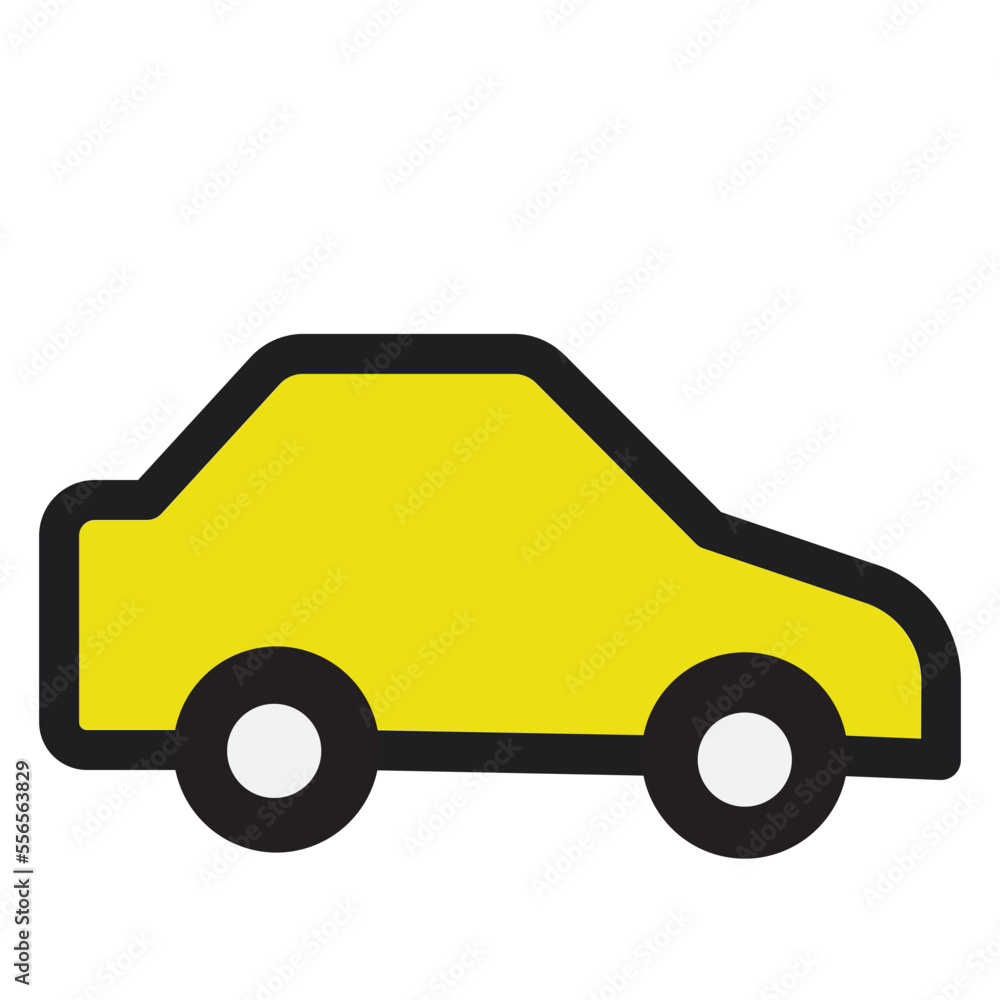 Naklejka premium Car Flat Icon