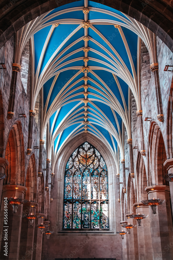 interior of the cathedral of st mary country in Edinburgh