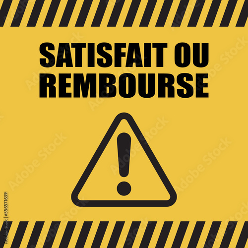 Logo satisfait ou remboursé.
