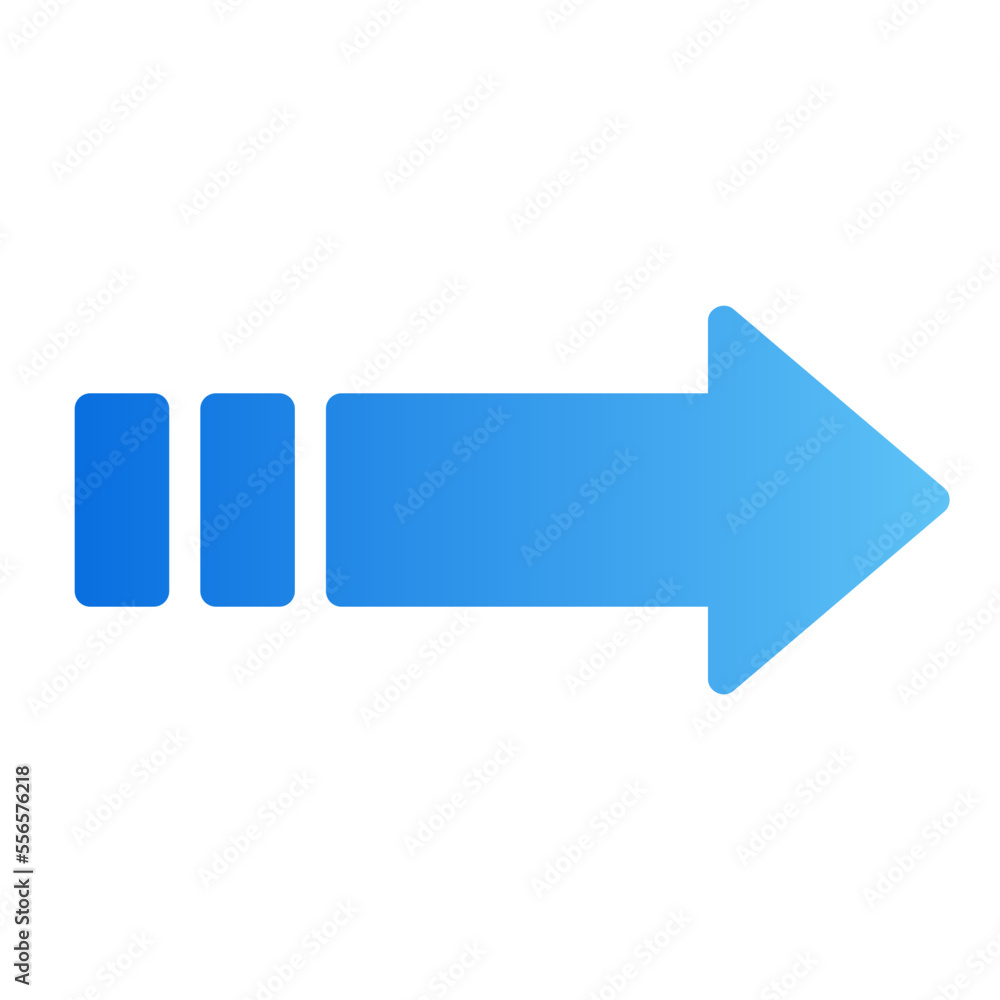 right arrow gradient icon