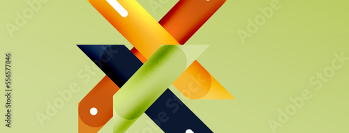 Background overlapping lines. Dynamic lines abstract wallpaper. Straight lines composition vector illustration for wallpaper banner background or landing page