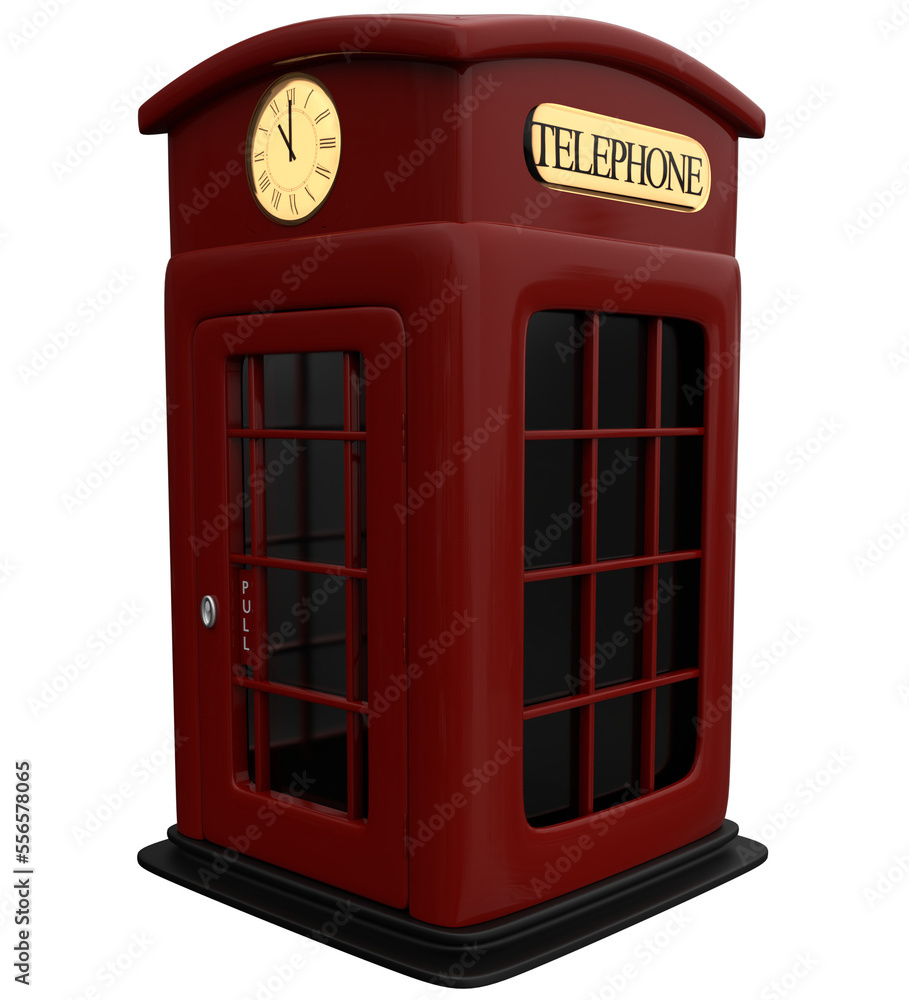Fototapeta premium Cartoon Phone Booth