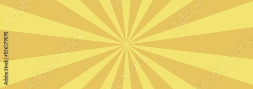 和風背景素材　金色の集中線　横長