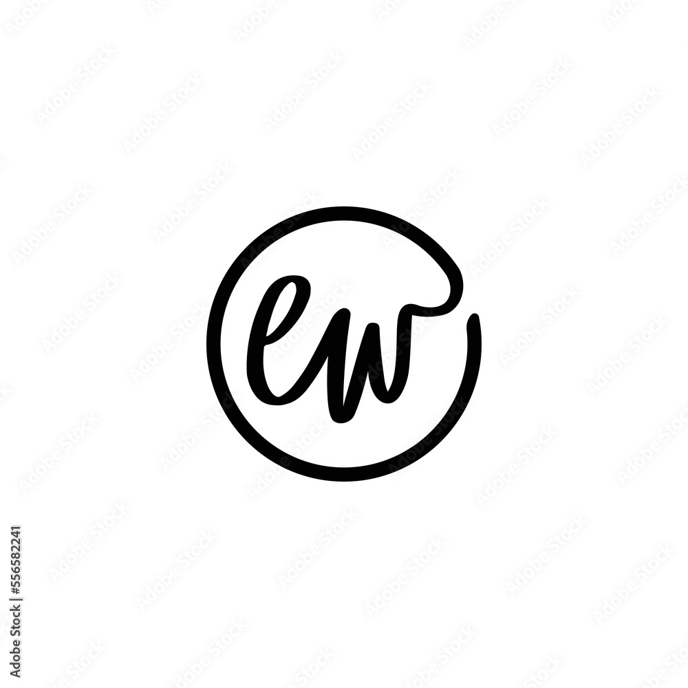The logo design is combination ew and circle The logo design is combination ew and circle