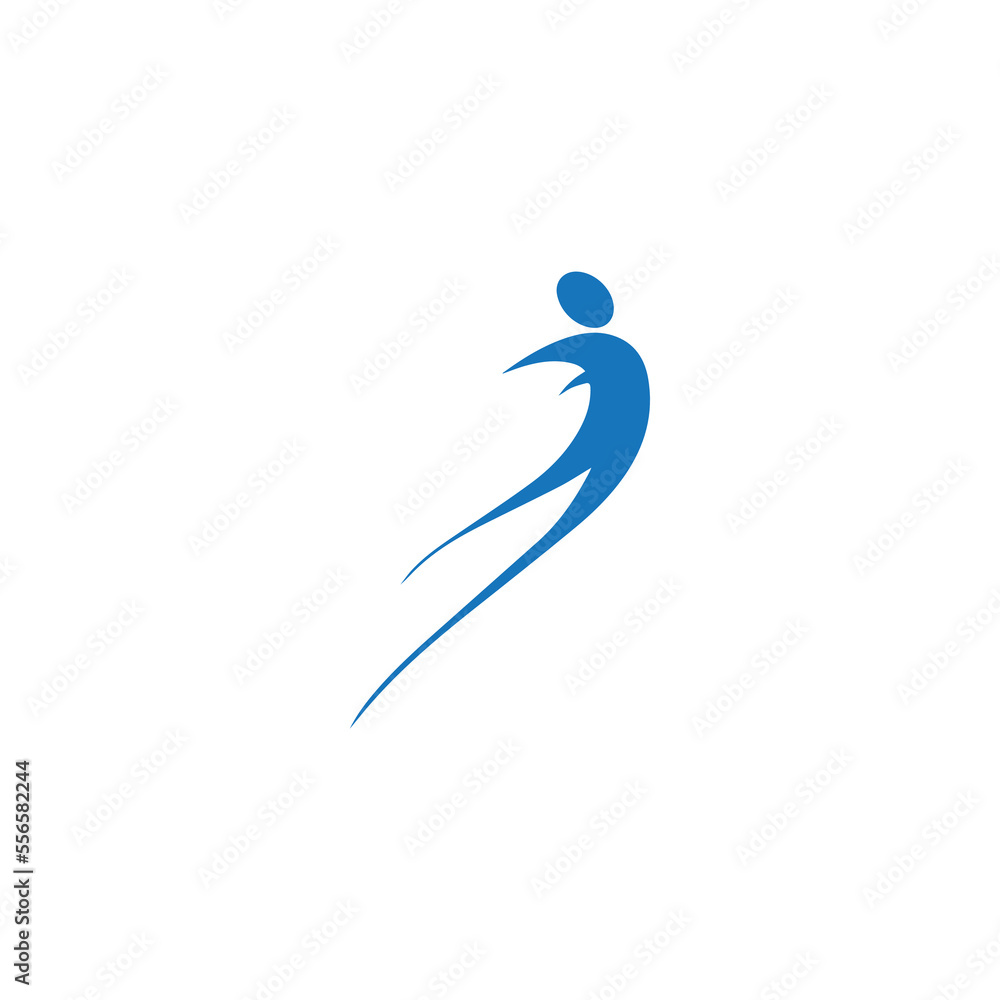 The logo design is fly man The logo design is fly man