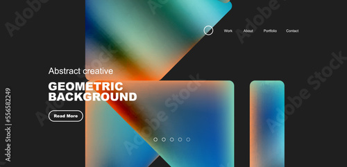 Fluid triangles minimal abstract background. Techno or business concept, pattern for wallpaper, banner, background, landing page