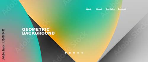 Circles and round elements abstract background design for wallpaper, banner, background, landing page, wall art, invitation, prints