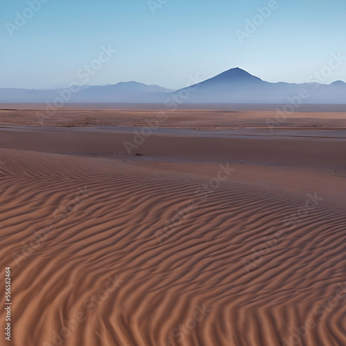 Generative A.I. impressive sand dunes in the desert