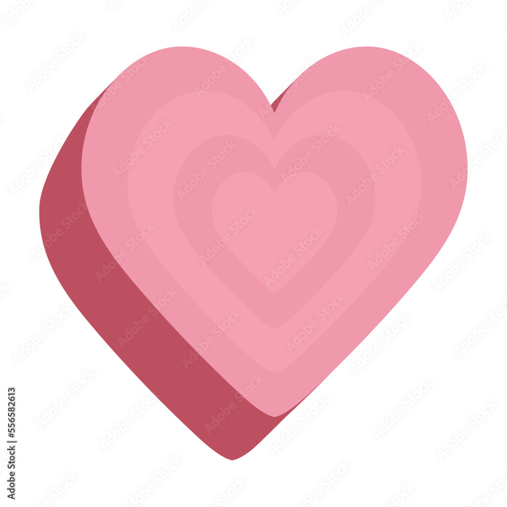 pink love heart