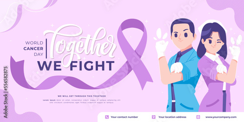 world cancer day awareness banner design