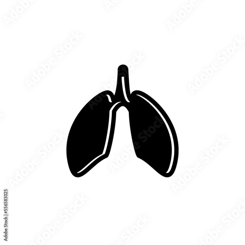 Lungs icon vector logo design template