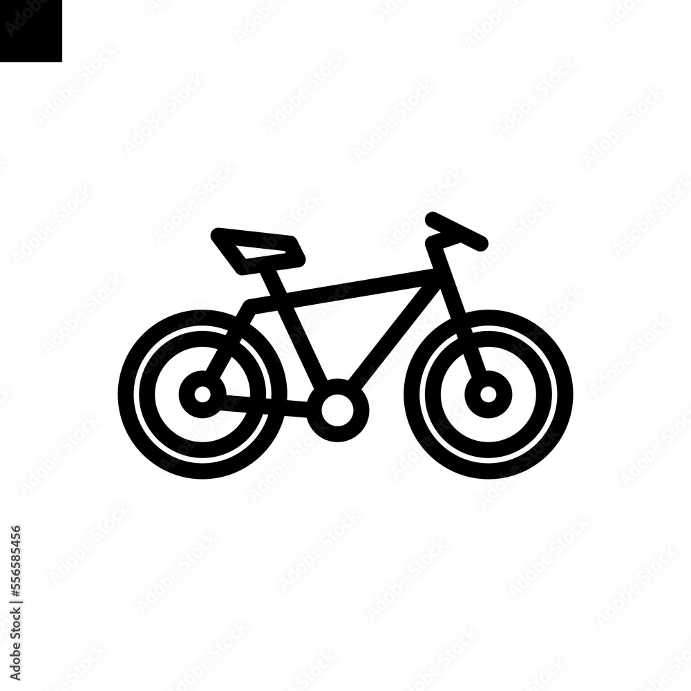 bicycle icon line style vector bicycle icon line style vector