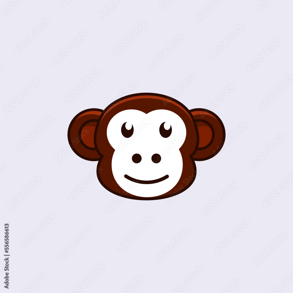 cute monkey cartoon design logo cute monkey cartoon design logo