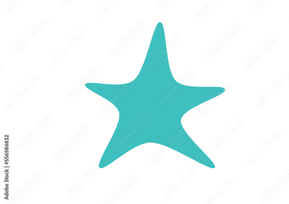 blue star isolated on white blue star isolated on white