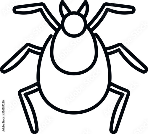 Bug seasonal allergy icon outline vector. Season disease. Flu pollen