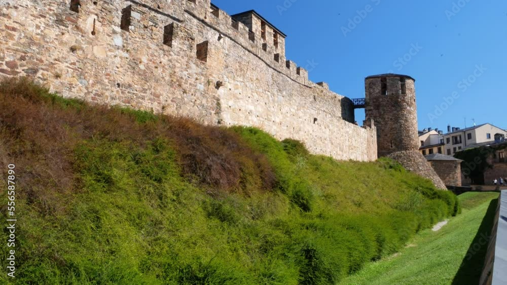 Templar fortress in Ponferrada, Spain Templar fortress in Ponferrada, Spain