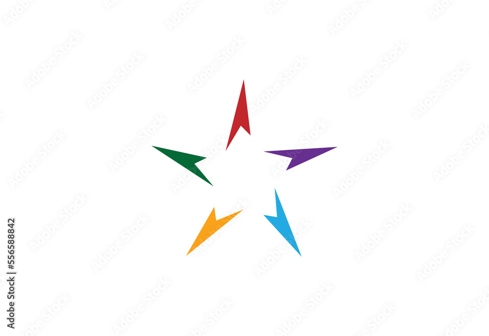 Abstract star logo icon design template elements. eps 10. Abstract star logo icon design template elements. eps 10.