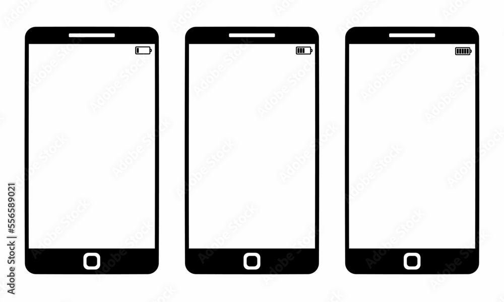 Smartphone icon template with white background. Stock vector. Smartphone icon template with white background. Stock vector.