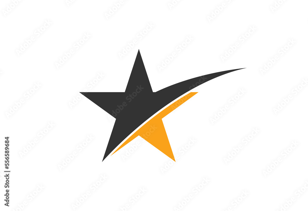 Star logo vector template design illustration. Star logo vector template design illustration.