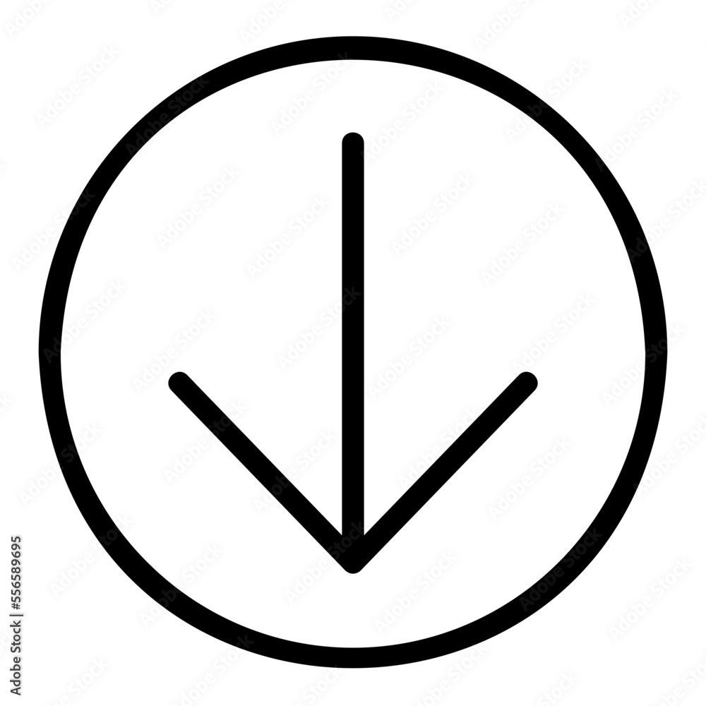 down arrow line icon down arrow line icon