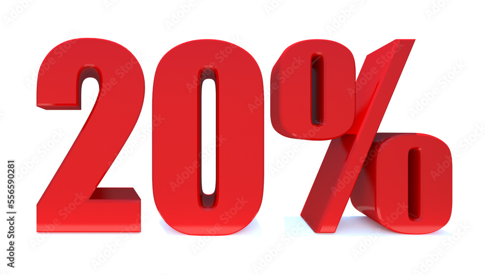 20 Percent off 3d Sign on White Background, Special Offer 20% Discount Tag, Sale Up to 20 Percent Off,big offer, Sale, Special Offer Label, Sticker, Tag, Banner, Advertising, offer ... See More 20 Percent off 3d Sign on White Background, Special Offer 20% Discount Tag, Sale Up to 20 Percent Off,big offer, Sale, Special Offer Label, Sticker, Tag, Banner, Advertising, offer ... See More