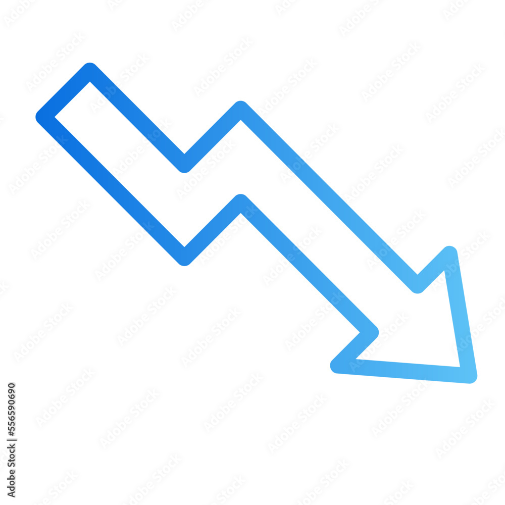 decrease gradient icon decrease gradient icon