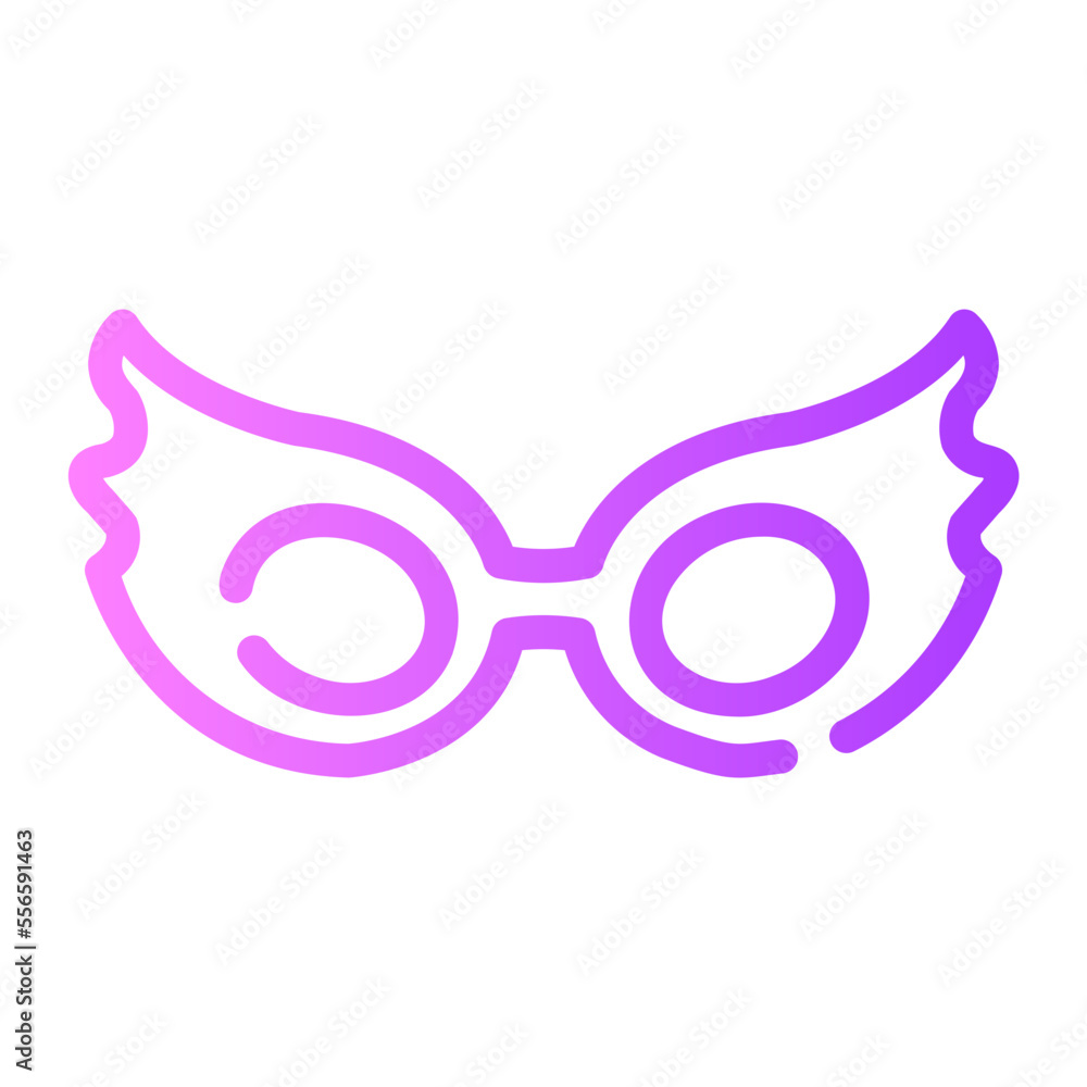 Fototapeta premium party glasses gradient icon
