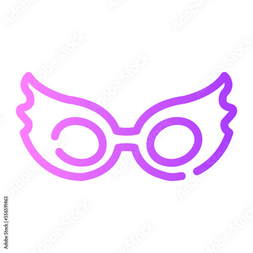 party glasses gradient icon