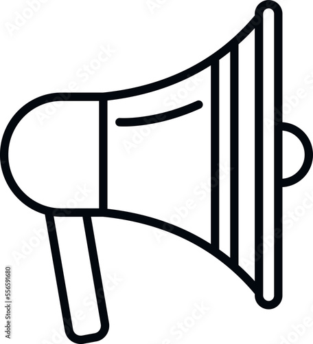 Megaphone marketing icon outline vector. Social market. Price mobile