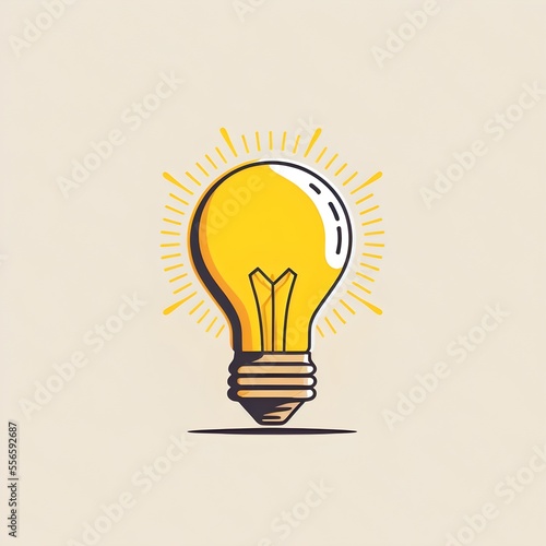 Light bulb representing idea and creativity