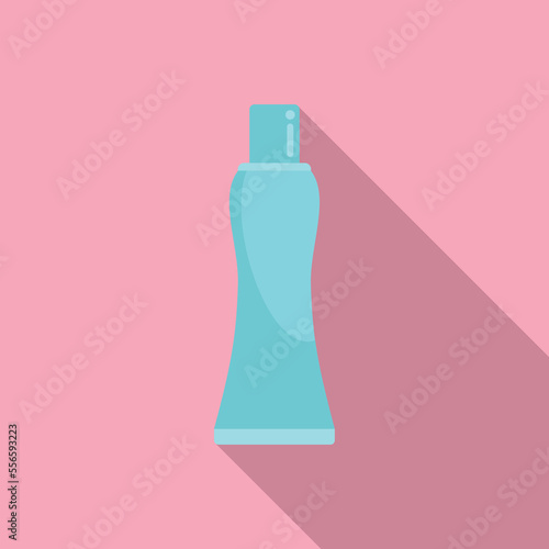 Nail cream tube icon flat vector. Manicure polish. Care beauty