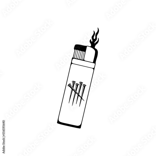 vector illustration of lighters concept
