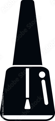 Polish nail bottle icon simple vector. Care salon. Spa cosmetic