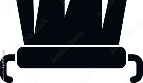 Brush pedicure icon simple vector. Beauty care. Salon spa