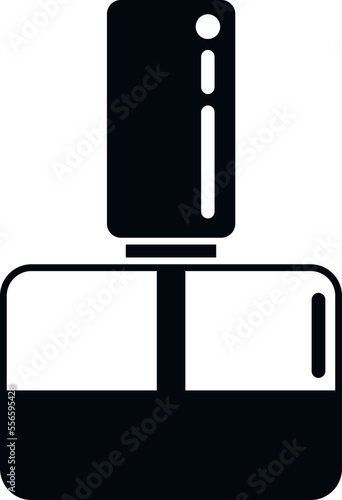 Woman nail bottle icon simple vector. Manicure polish. Cosmetic element
