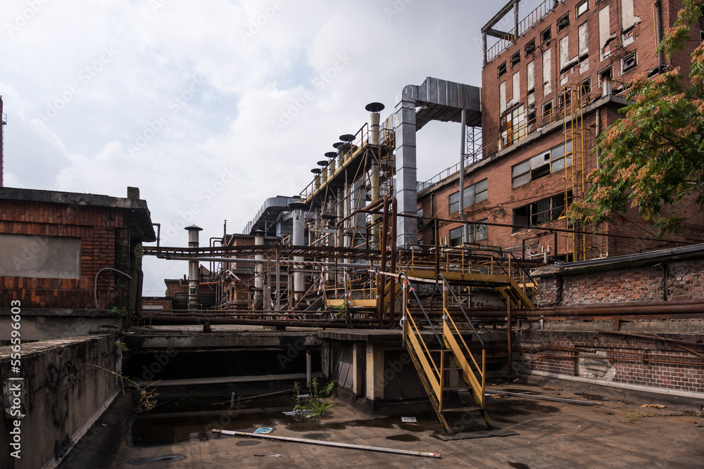 Details of an old abandoned factory