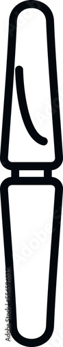 Nail polish icon outline vector. Beauty care. Spa cosmetic