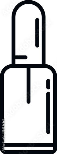 Paint cosmetic icon outline vector. Manicure element. Care spa