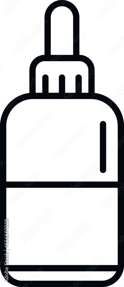 Obraz premium Care nail spray icon outline vector. Pedicure polish. Spa cosmetic