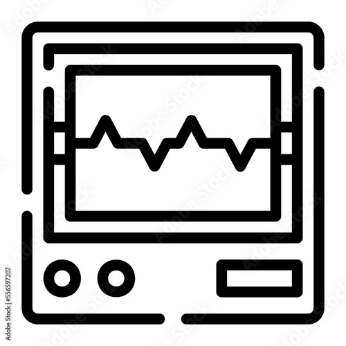 seismograph line icon
