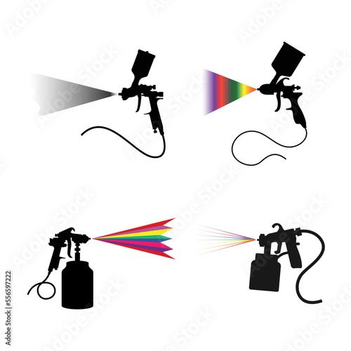 spray paint icon vector photo