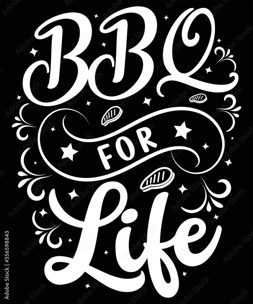 BBQ typography t-shirt design vector download BBQ typography t-shirt design vector download