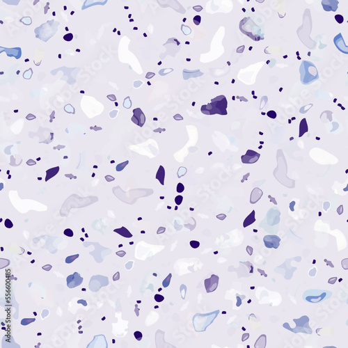 Terrazzo Texture Vector. Flooring Seamless Pattern