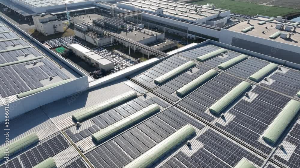solar panels on factory rooftop solar panels on factory rooftop