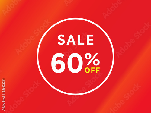 diskon tag peringatan gambar seni vektor iklan, banner di latar belakang gradasi merah dalam berbagai warna.